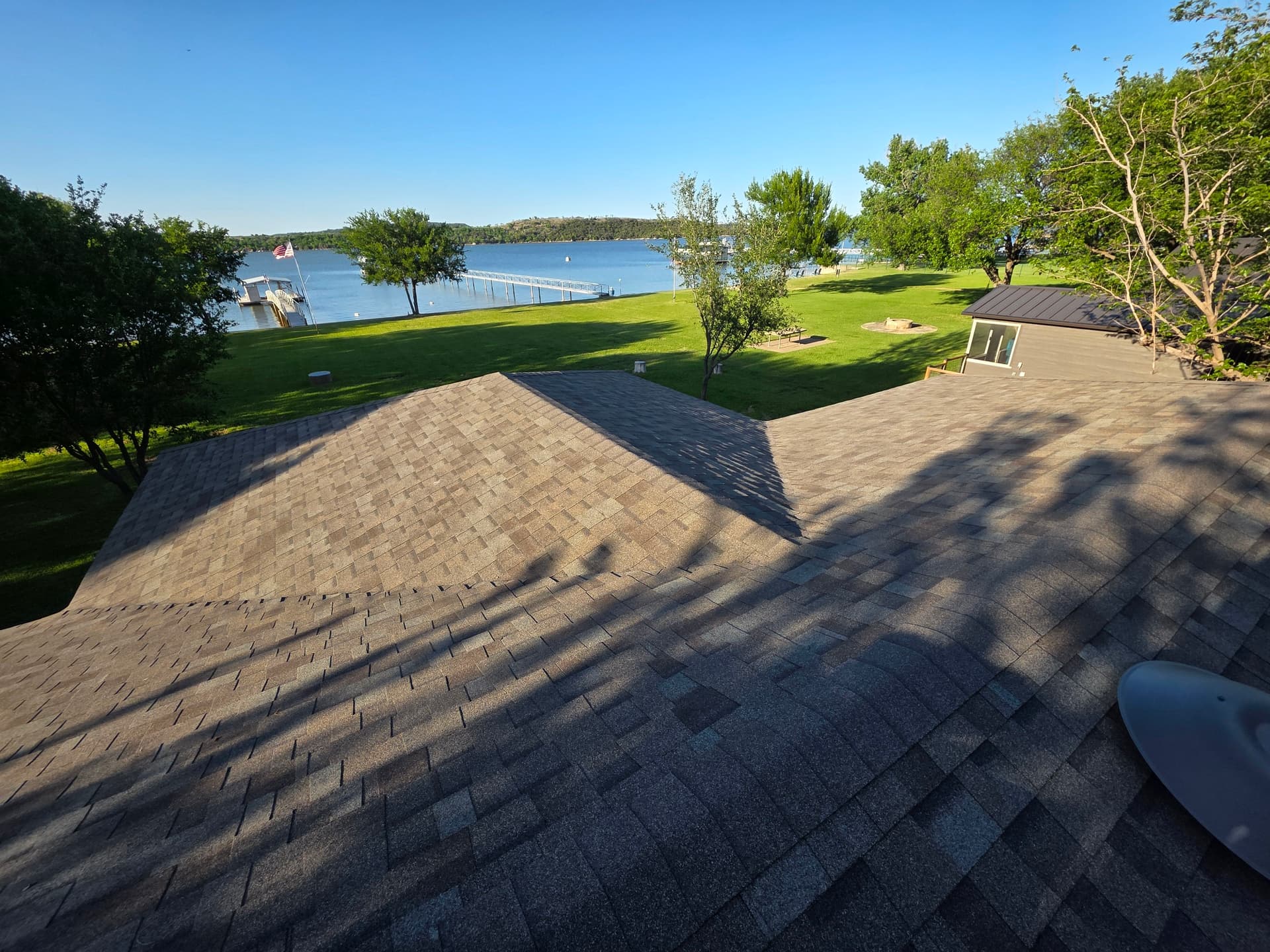 Gallery photos for Storm Damage Roof Replacement at Possum Kingdom Lake: Image #1