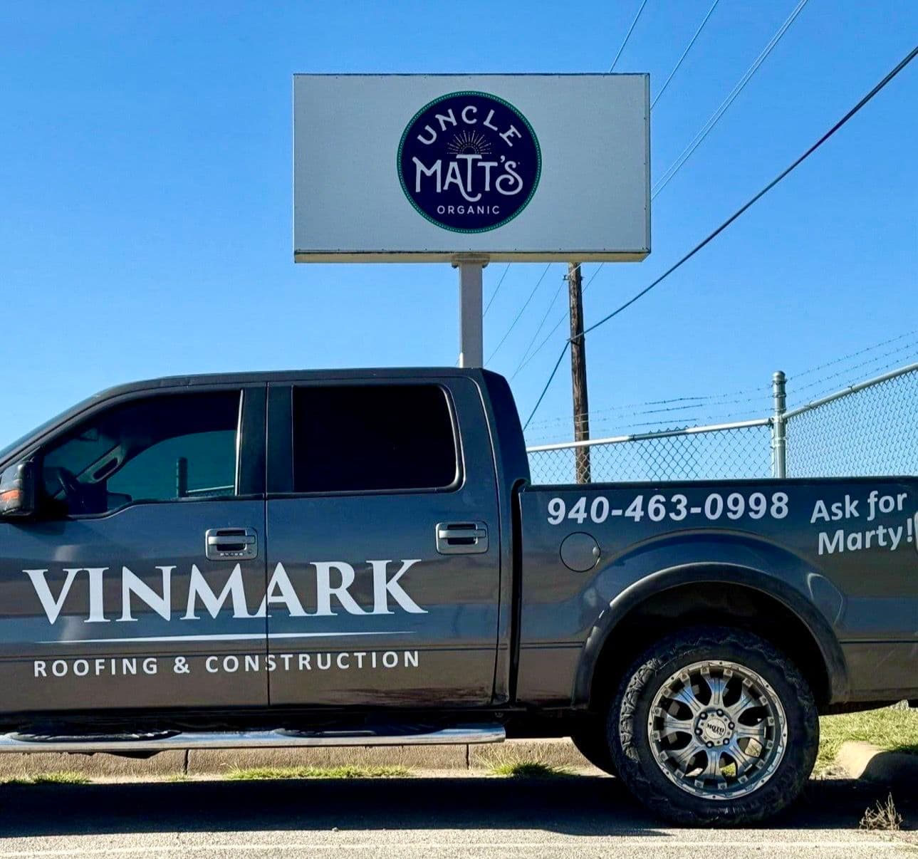 New Branding on Our Vinmark Roofing Truck image
